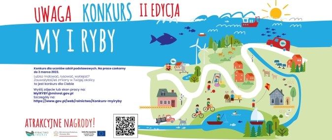 Plakat: My i RYBY – jak Europejski Fundusz Morski i Rybacki zmienił otoczenie wokół nas