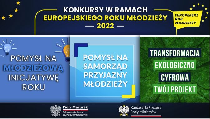 Konkursy w ramach Europejskiego Roku Młodzieży 2022