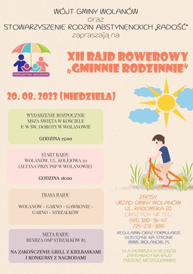 XII rajd rowerowy