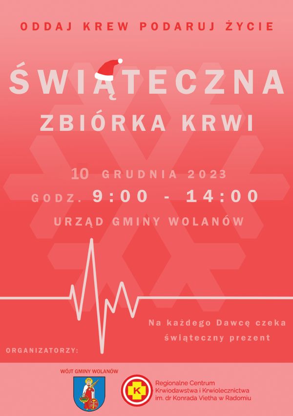 Świąteczna zbiórka krwi