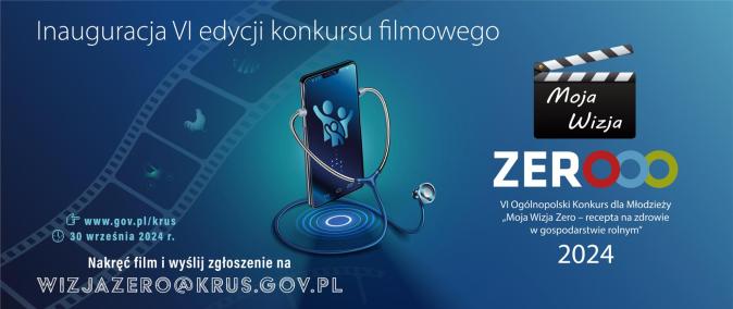 plakat konkursu „Moja Wizja Zero – recepta na zdrowie w gospodarstwie rolnym”