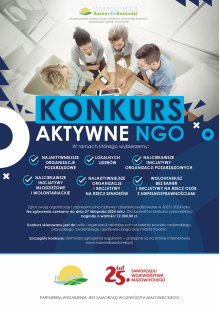 Plakat piątej edycji konkursu „Aktywne NGO”