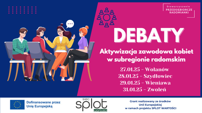 Zaproszenie Debaty- aktywizacja zawodowa kobiet