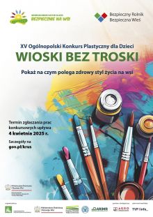 Plakat konkursu Wioski Bez Troski