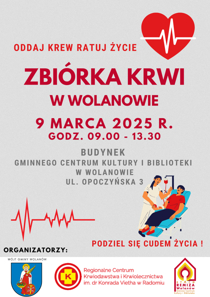 Zbiórka krwi w Wolanowie