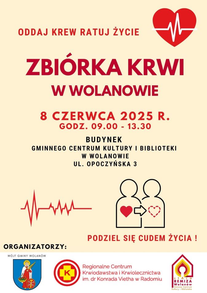 Czerwony, Biały i Szary Serce Rytm Świat Światowy Dzień Krwiodawcy Plakat