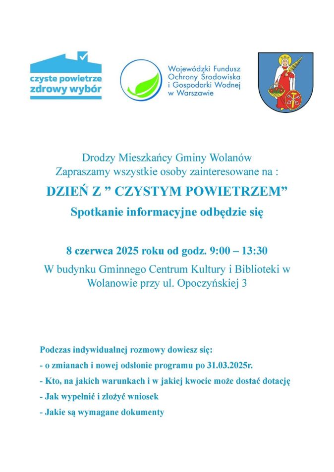 DZIEŃ Z ”CZYSTYM POWIETRZEM”