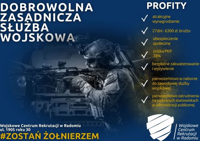 Dobrowolna zasadnicza służba wojskowa - profity