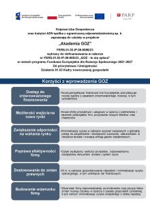 Akademia GOZ bezpłatne szkolenia