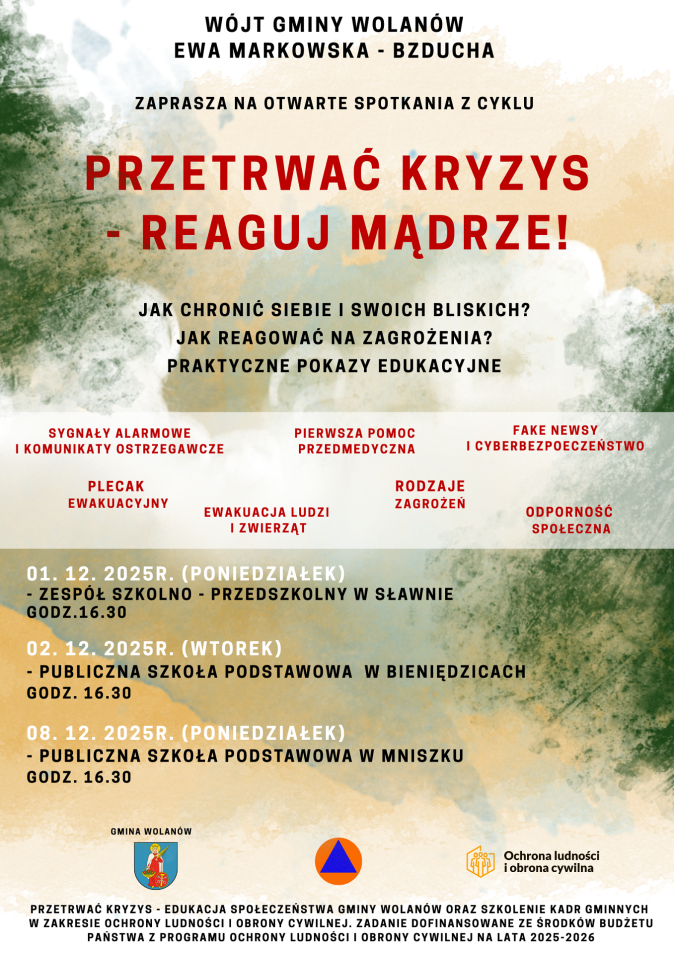 PLAKAT szkolenie Obrona Cywilna