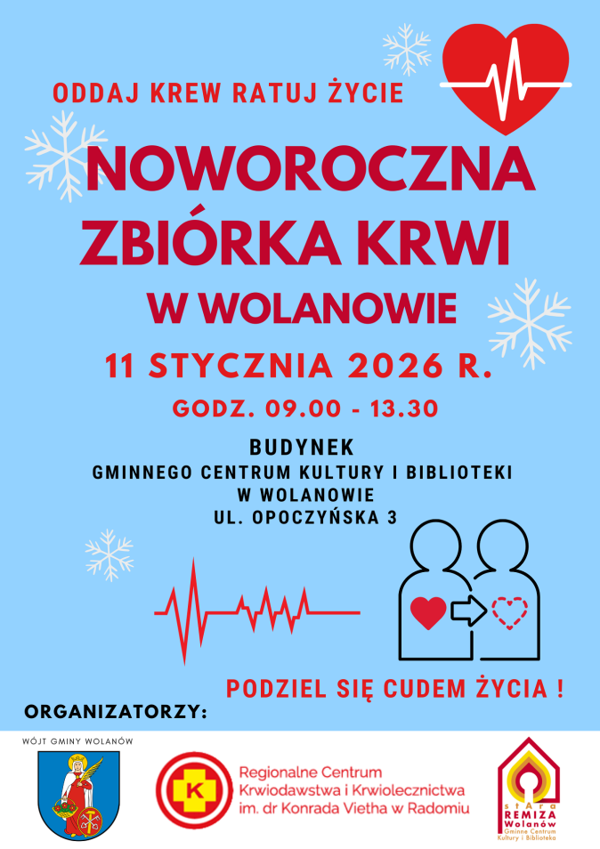 Oddaj krew - ratuj życie