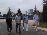 Droga w miejscowości Kolonia Wawrzyszów