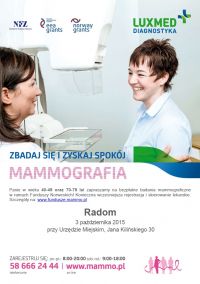 mammografia - plakat