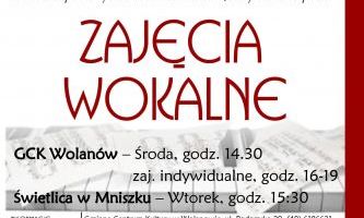 Plakat - Zajęcia wokalne