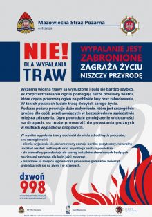 Wypalanie traw zabija ludzi, zwierzęta, środowisko, stop wypalaniu!