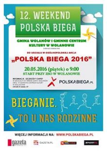 Plakat: Cała Polska Biega - pobiegnij i Ty!