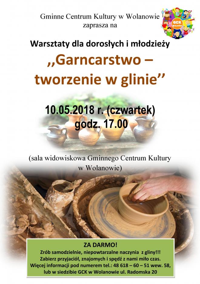 Garncarstwo - tworzenie w glinie