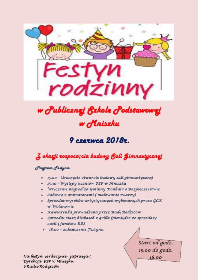 Zaproszenie na festyn rodzinny