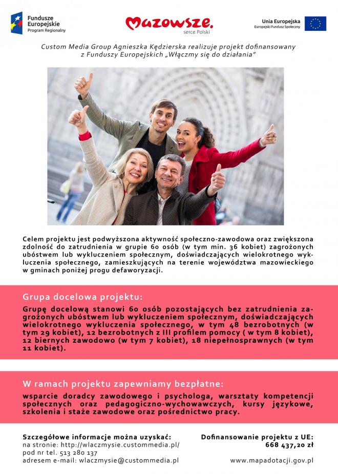 plakat: Włączmy się do działania