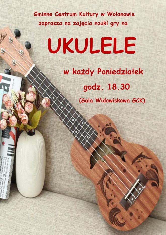 Zaproszenie na zajęcia nauki gry na ukulele