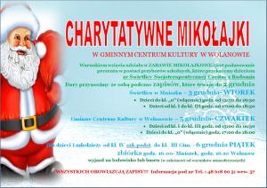 Zostań św. Mikołajem- Charytatywne Mikołajki w GCK!