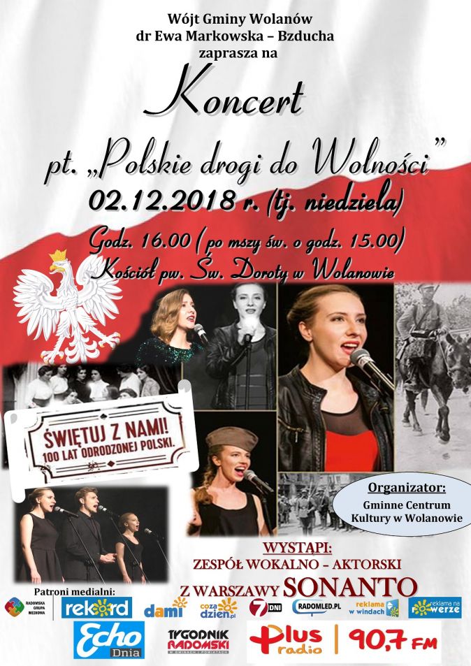Plakat: Polskie drogi do Wolności