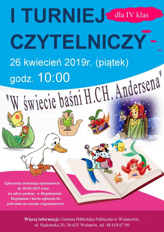 Plakat Turniej Czytelniczy 2019