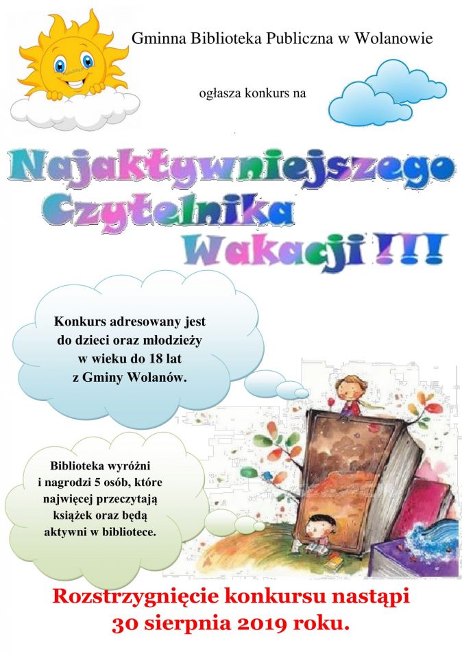 Plakat Aktywny Czytelnik 2019