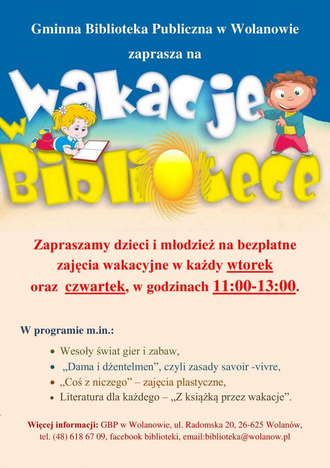 Wakacje w bibliotece