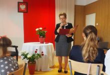 Pani Wójt podczas czytania utworu