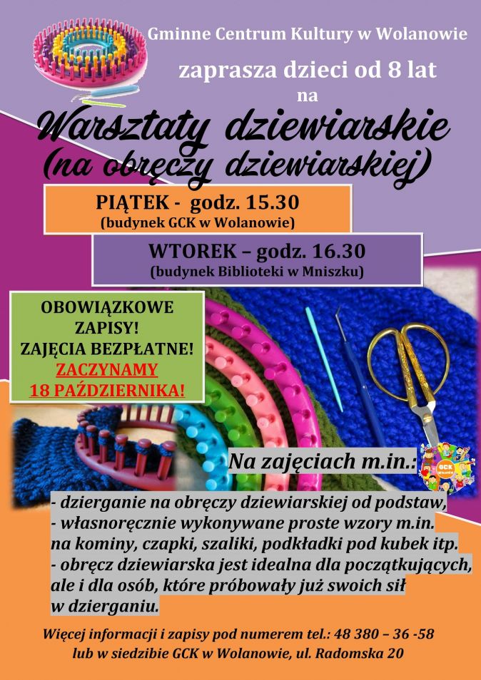 warsztaty dziewiarskie