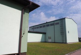 Łącznik i nowa sala gimanstyczna w PSP w Mniszku