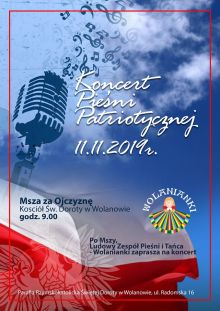 Plakat Koncert Pieśni Patriotycznej