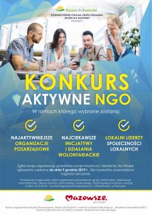 plakat  konkurs Aktywne NGO