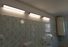 nowe oświatlenie w łazience