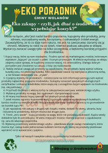 eko poradnik gminy wolanów sierpień 2021