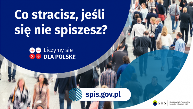 Na grafice jest napis: Co stracisz, jeśli się nie spiszesz? Poniżej umieszczone są cztery małe koła ze znakami dodawania,...