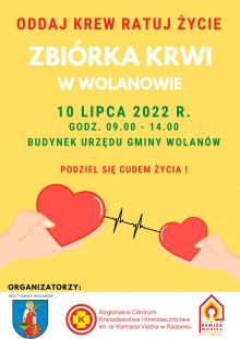 Światowy Dzień Krwiodawcy Plakat