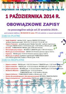 Nowy Rok Artystyczny <br>w GCK w Wolanowie!!!