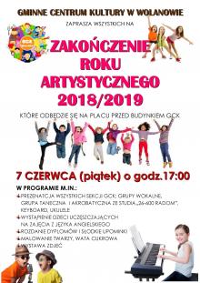 Zakończenie roku artystycznego 2018/2019