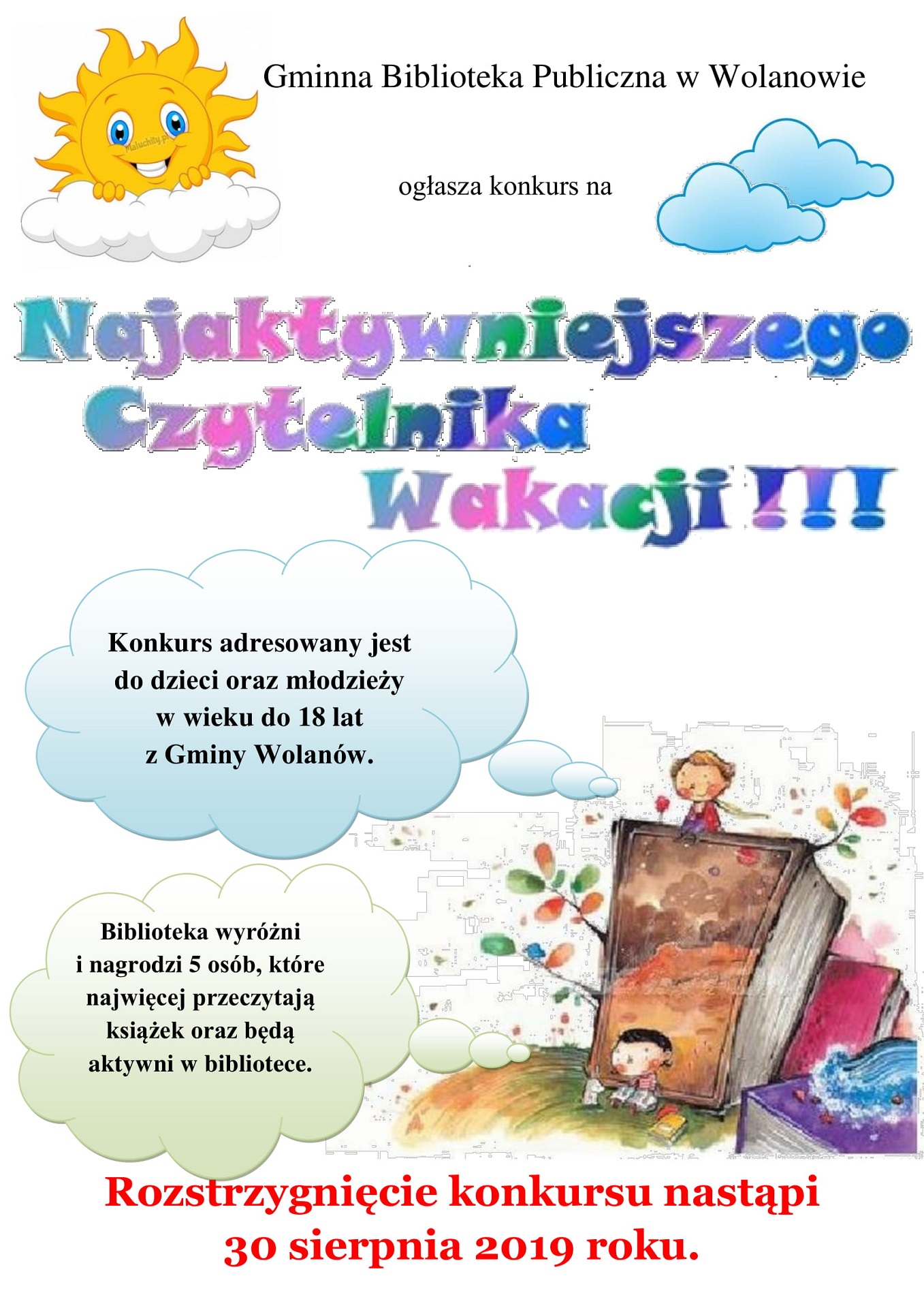 Plakat Aktywny Czytelnik 2019