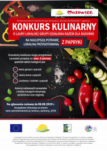 Konkurs kulinarny na najlepsze dania i potrawy z papryki