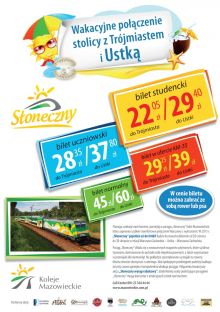 Pociąg „Słoneczny” <br>Kolei Mazowieckich