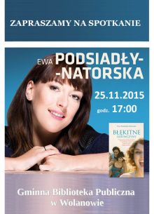 Spotkanie <br>z Ewą Podsiadły-Natorską