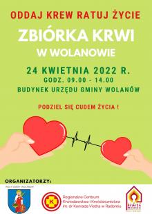 Zbiórka krwi w Wolanowie