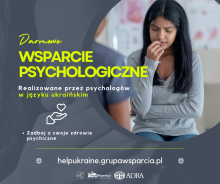 Bezpłatna pomoc psychologiczna i informacyjna dla uchodźców z Ukrainy