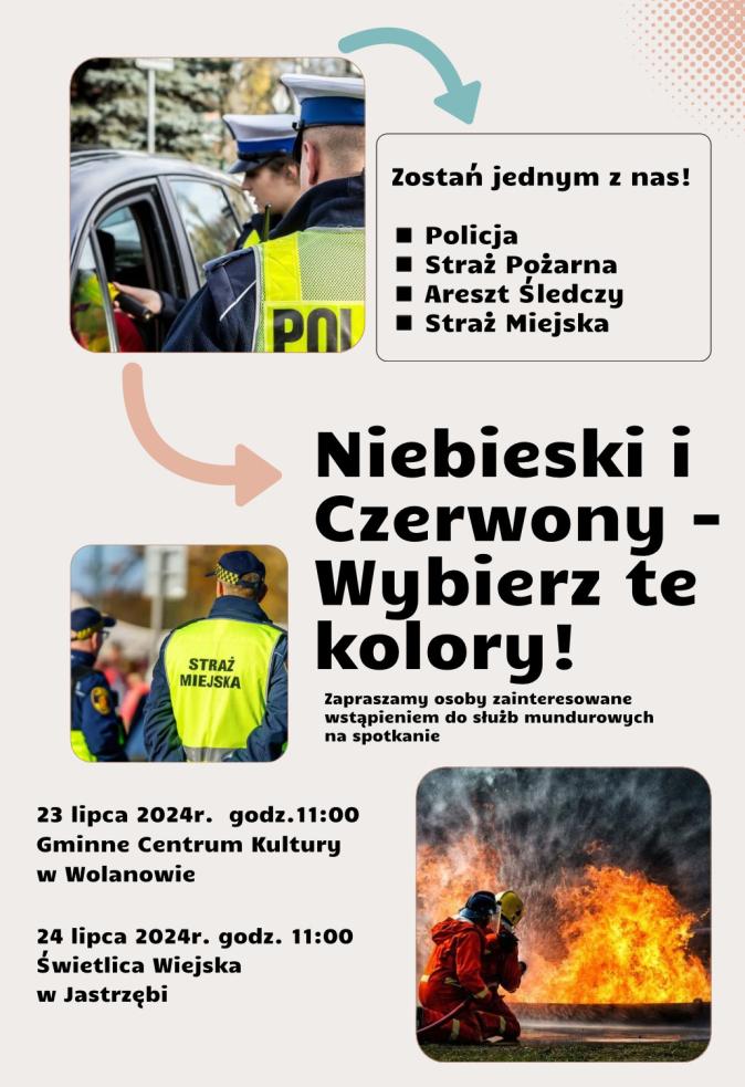 Niebieski i Czerwony - Wybierz te kolory - spotkanie promujące zawody mundurowe