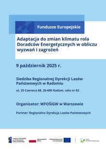 Zaproszenie na konferencję dotyczącą adaptacji do zmian klimatu