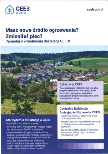 Masz nowe źródło ogrzewania? Zmieniłeś piec? Pamiętaj o wypełnieniu deklaracji CEEB!