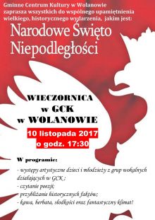 Zaproszenie na wieczornicę